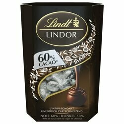 Lindt Lindor Boules de chocolat noir 60% et son fondant 362g