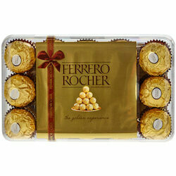 Rocher Pralinés avec boîte de Noël 30 pièces 375g