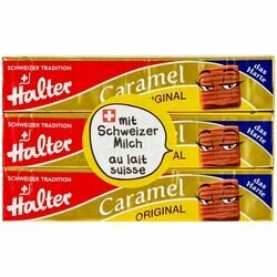 Halter Caramels 3 paquets 195g