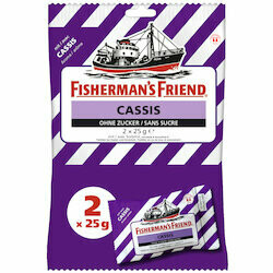 Fisherman&#39;s Friend Pastilles pour la gorge au cassis sans sucre 2x25g 50g