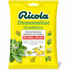 Ricola Pastilles au citron &amp; mélisse sans sucre 125g