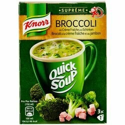 Knorr Préparation pour potage Suprême au brocoli & jambon 3 portions 45g