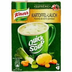 Knorr Potage pommes de terre &amp; poireaux Quick Soup 3 portions 48g
