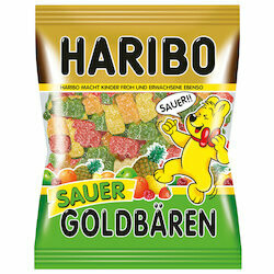 Haribo Oursons gummies dorés acidulés 100g
