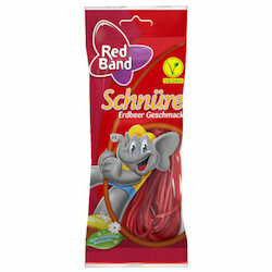Rouge Band Friandises ficelles à la fraise 100g