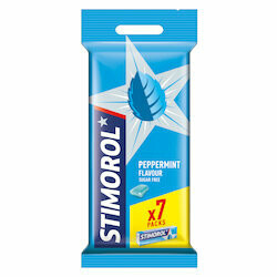 Stimorol Chewing-gum à la menthe poivrée 7 paquets 98g