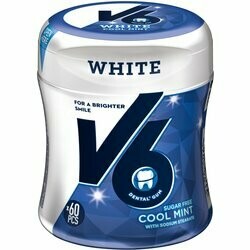 V6 Chewing-gum White Cool Mint Bottle 87g