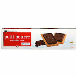 Biscuits Petit Beurre au chocolat noir 150g