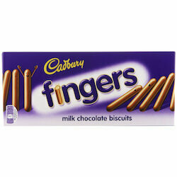 Cadbury Bâtonnets Fingers au chocolat 114g