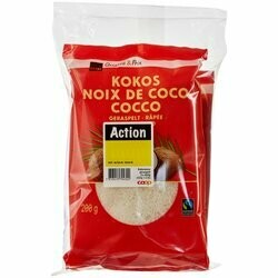 Fairtrade Noix de coco râpée 2x200g 400g