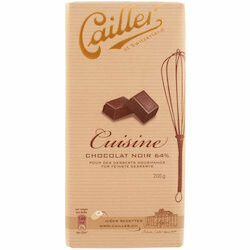 Cailler Tablette de chocolat noir de cuisine 64% cacao 200g