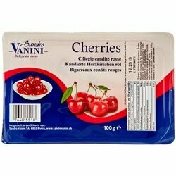 Vanini Cerises rouges confites 100g