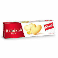 Wernli Biscuits petits coeurs au beurre 100g