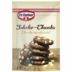 Dr. Oetker Chunks de chocolat blanc 100g