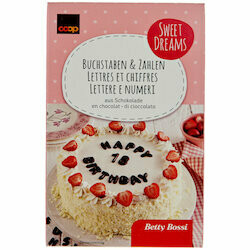 Betty Bossi Lettres & nombres en chocolat 84pce
