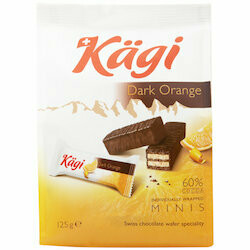 Kägi Mini gaufrettes au chocolat noir à l&#39;orange 125g