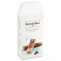 Läckerli Huus Biscuits Basler Läckerli avec chocolat au lait 120g