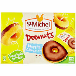 St.Michel Donuts nappés au chocolat 6 pièces 180g