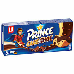 Lu Snacks Prince Cake &amp; Choc 5 pièces 150g