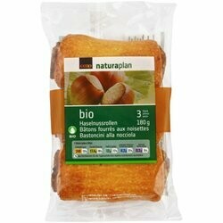 Bio Brioches fourrées aux noisettes 3 pièces 180g