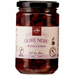 Sapori d&#39;Italia Olives noires dénoyautées 290g
