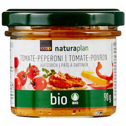 Bio Pâte à tartiner à la tomate &amp; poivrons 90g