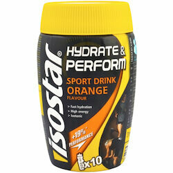 Isostar Hydrate &amp; Perform Poudre pour boisson sport à l&#39;orange 400g