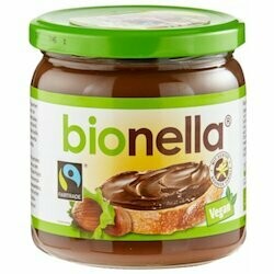 Fairtrade Pâte à tartiner au chocolat &amp; noisettes Bionella vegan 400g