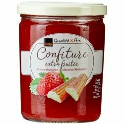 Confiture à la fraise &amp; rhubarbe 460g