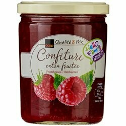 Confiture aux framboises 460g