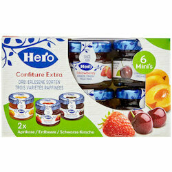 Hero Confitures assorties 6 pièces 170g