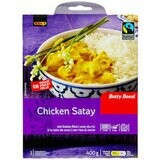 Betty Bossi Fairtrade Poulet Satay avec riz à la noix de coco 400g