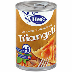 Hero Triangolis avec sauce tomate & champignons 420g