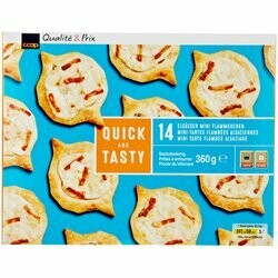 Mini Tartes flambées alsaciennes surgelées 360g