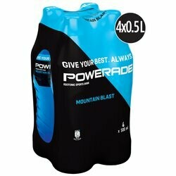Powerade Brevage sportif Mountain Blast 4x50cl 1x200cl