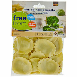 Free From Pâtes fioris aux épinards &amp; ricotta sans gluten &amp; lactose 200g