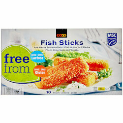 Free From Fish Sticks MSC surgelés sans gluten &amp; lactose 10 pièces 300g