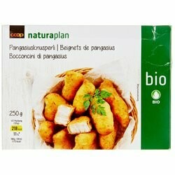 Naturaplan Bio Filets de pangasius panés surgelés 250g