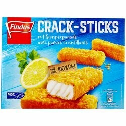 Findus Filets de poisson panés MSC surgelés 10 pièces 300g