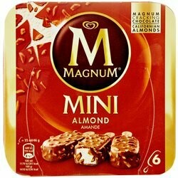 Magnum Mini bâtonnets de glace aux amandes 6 pièces 330ml