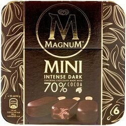 Magnum Mini bâtonnets de glace Intense Dark 6 pièces 330ml