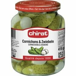 Chirat Cornichons & oignons argentés 250g