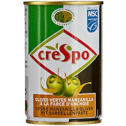 Crespo Olives vertes à la farce d&#39;anchois 120g