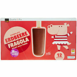 Bâtonnets de glace à la fraise 12 pièces 684ml