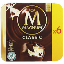Bâtonnets glacés Magnum Classic 6x100ml