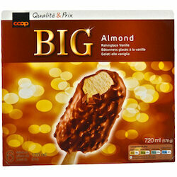 BIG Bâtonnets glacés aux amandes 6 pièces 720ml