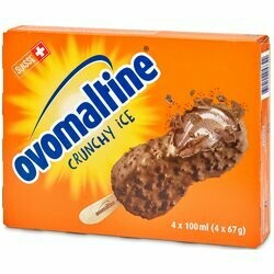 Ovomaltine Bâtonnets glacés Crunchy 4 pièces 400ml