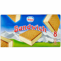 Frisco Sandwiches glacés à la vanille 8 pièces 2x600ml