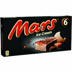 Mars Barres de chocolat glacées 6 pièces 306ml