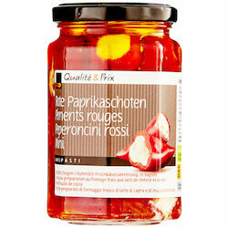 Piments rouges épicés au fromage de chèvre 160g